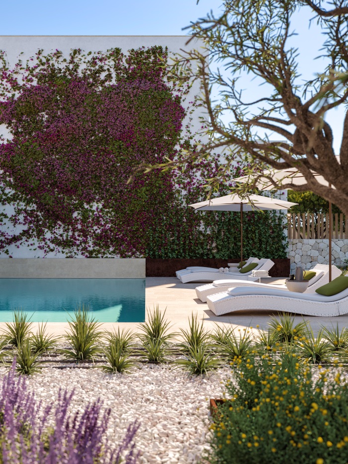 Luxury villas for sale close to the beach of Cala Conta, Ibiza.