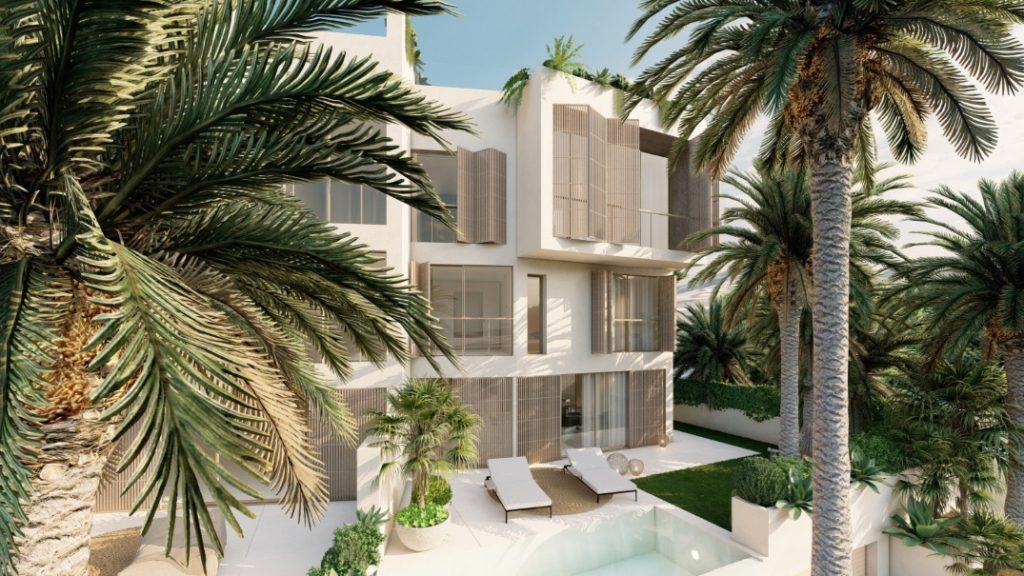 Luxury 3 bedroom apartments with sea view for sale in Talamanca, Ibiza