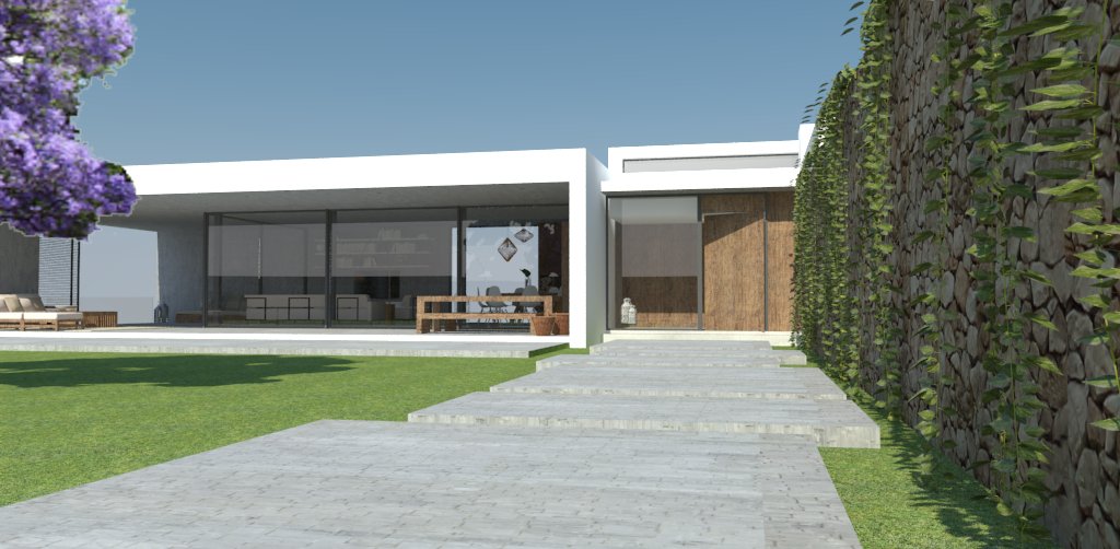 Plot with a project for a modern style villa located in Sant Joan, Ibiza