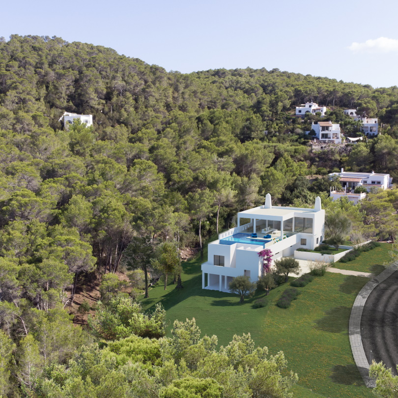 Newly built 4 bedroom villa for sale in Es Figueral, Ibiza, Spain.