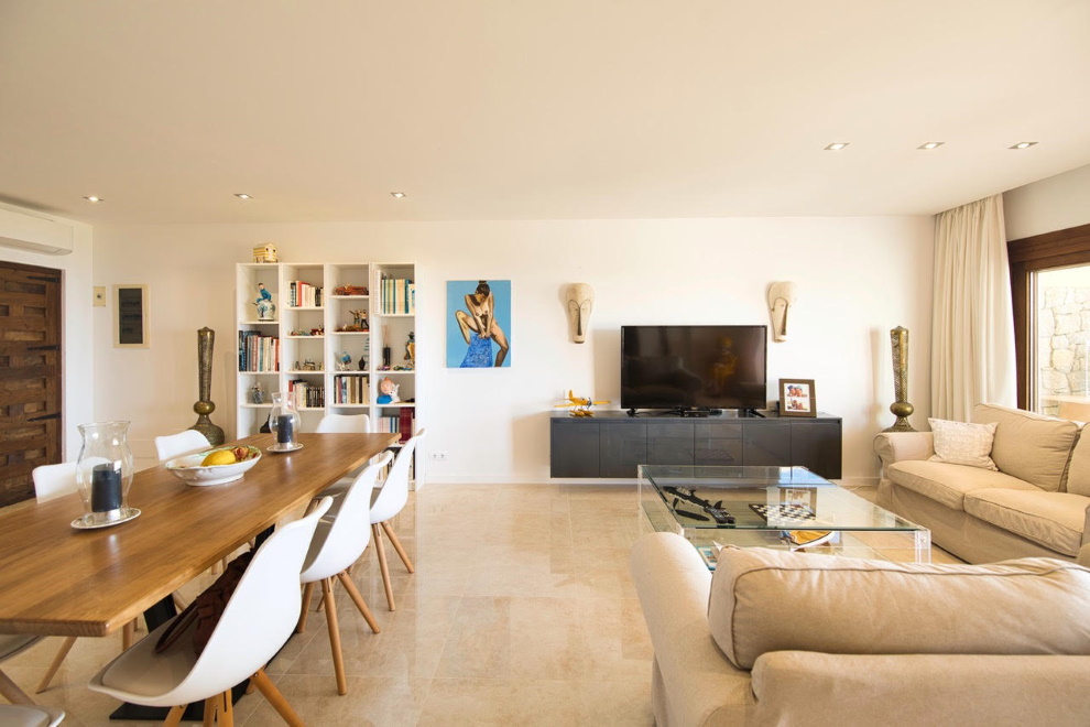 Large 2 bedroom apartment for sale in Cala Carbo, Ibiza, Spain.