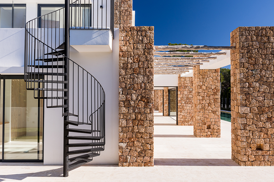 New build 6 bedroom villa for sale close to the beach of Santa Eularia, Ibiza.