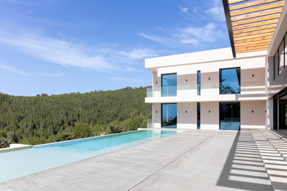 Modern newly build villa for sale close to Ibiza town, Ibiza, Spain.