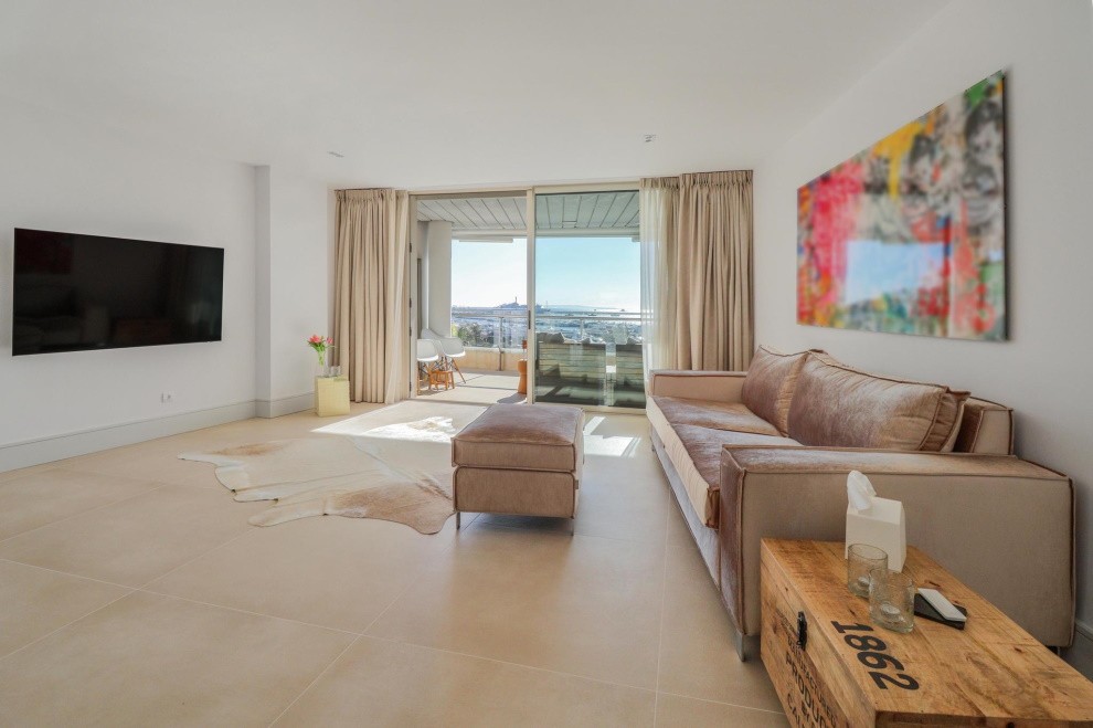 Large frontline 7 bedroom apartment for sale in Marina Botafoc, Ibiza, Spain.
