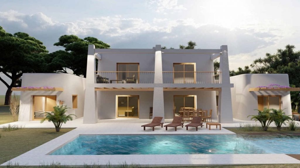 New to build 6 bedroom Finca for sale close to Ibiza Town, Ibiza, Spain.