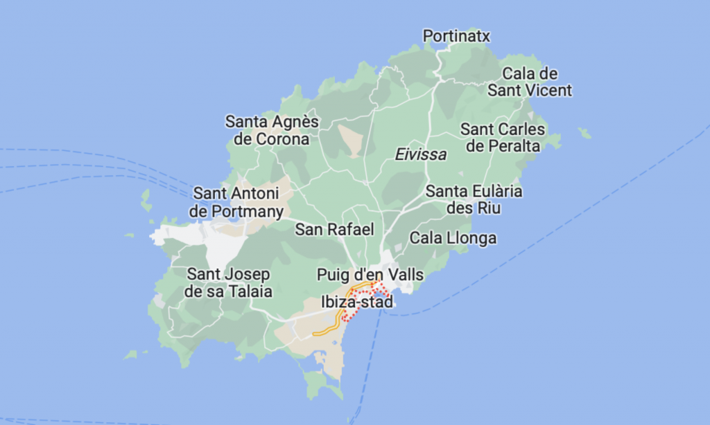 Map Ibiza