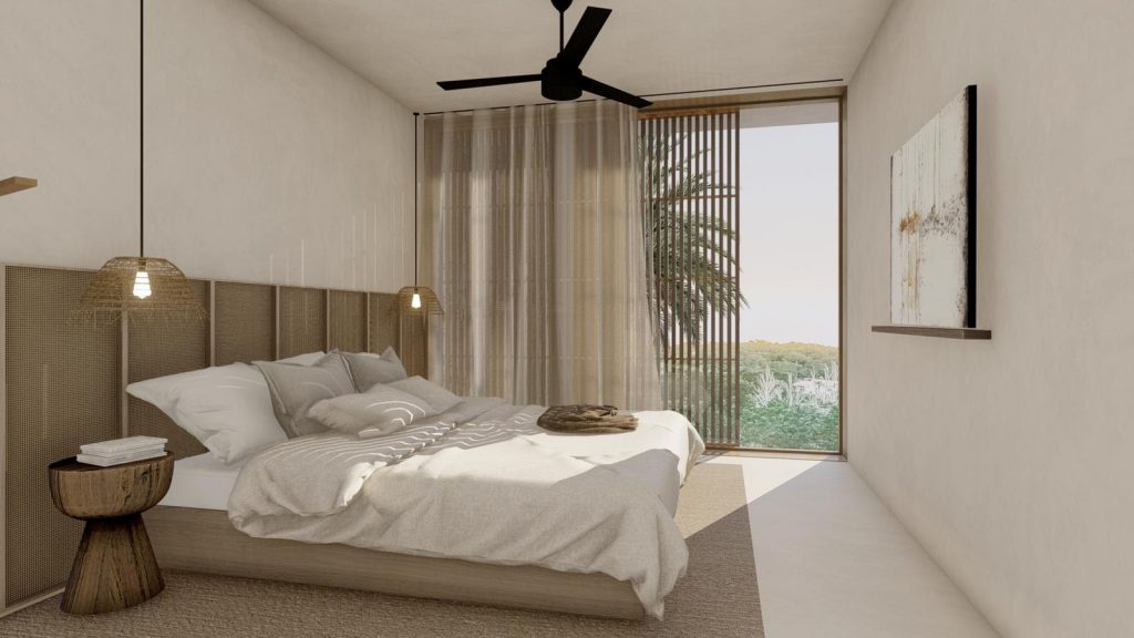 Ibiza Now Penthouse Bedroom (3.5M High Ceilings)