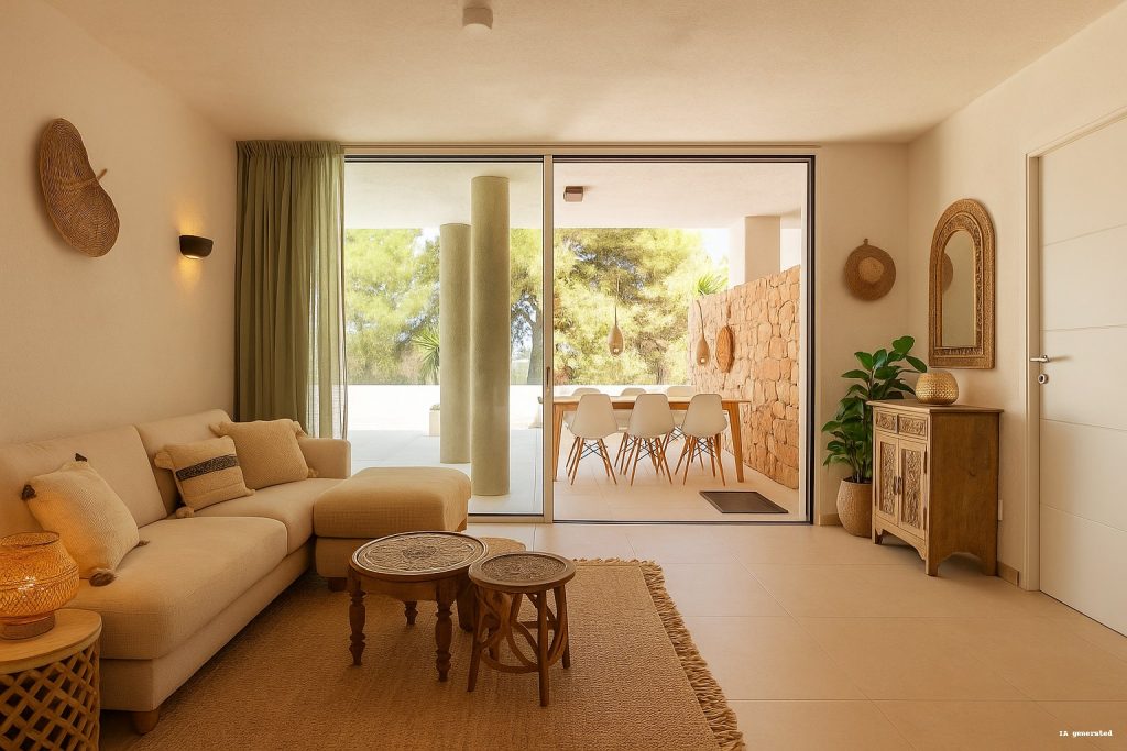 Ibiza Style Interior AI Generated