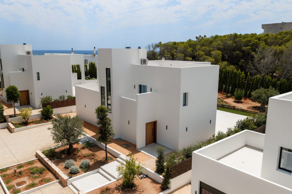 2 04 Santa Eularia Newly Built Villa Aerial View