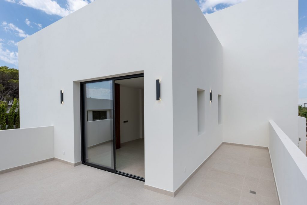 2 09 Santa Eularia Newly Built Villa Rooftop Terrace