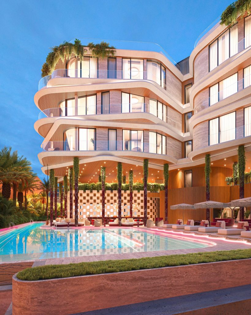 Ibiza Now Real Estate HOTEL SIDE BOTTOM LOOKING UP NIGHT 01
