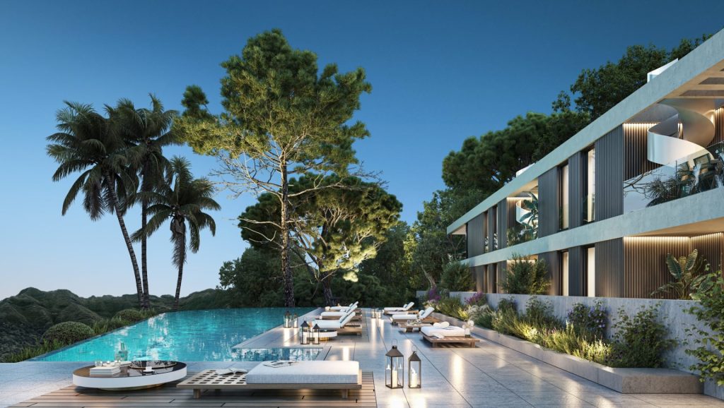 New Build Apartments Private Pool Cala Gracio Ibiza 07