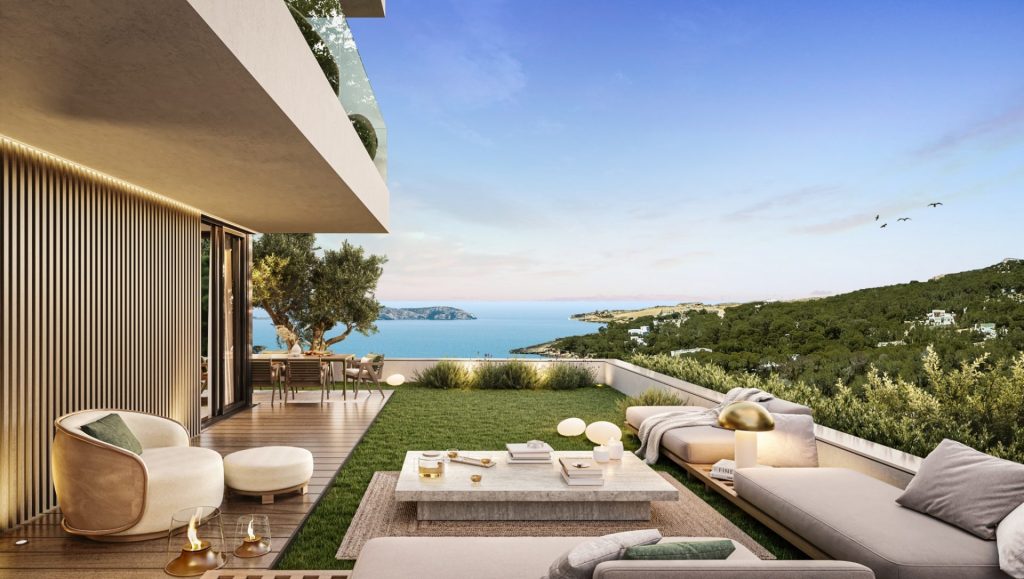 New Build Apartments Private Pool Cala Gracio Ibiza 08