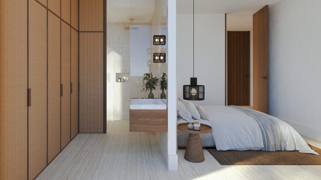 New Build Villas Rooftop Terrace Siesta Beach Santa Eulalia18