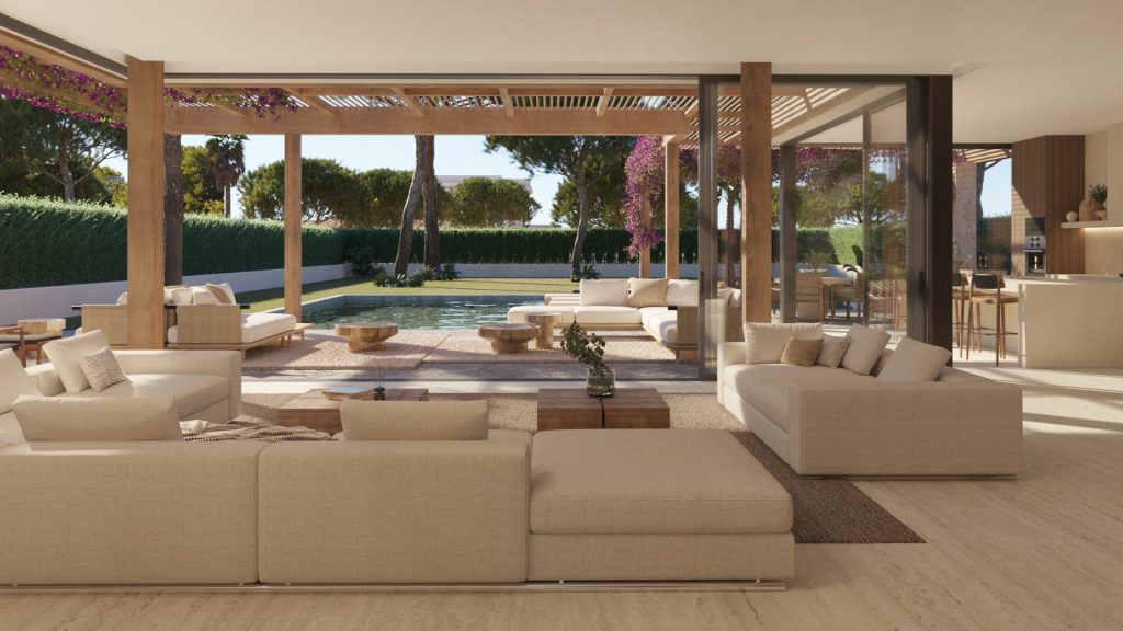 New Build Villas Rooftop Terrace Siesta Beach Santa Eulalia7