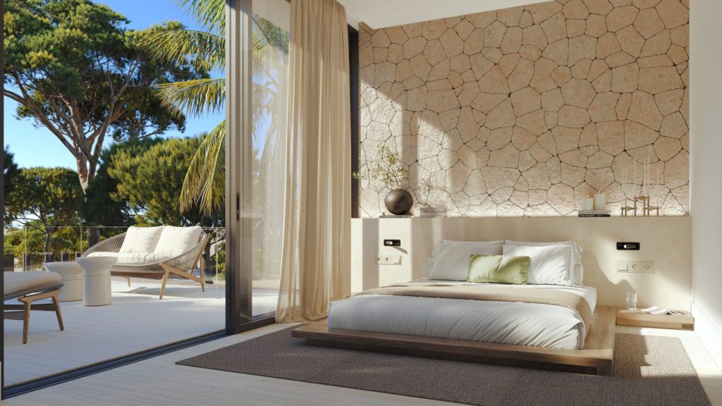 New Build Villas Rooftop Terrace Siesta Beach Santa Eulalia9