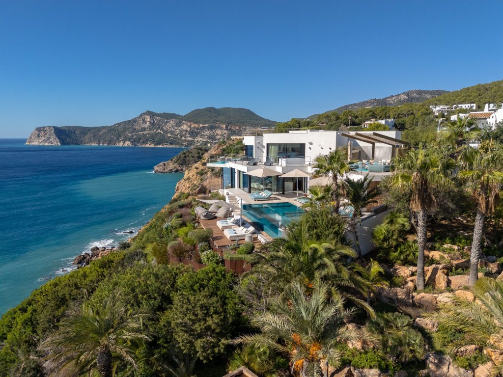 Aerial view of a villa for sale in Vista Alegre, Ibiza