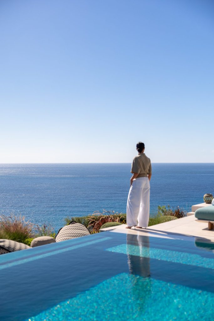 Infinity pool of a villa for sale in Vista Alegre, Ibiza