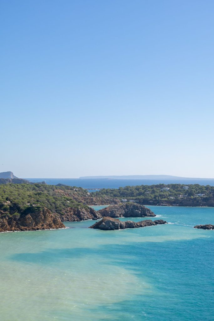 Sea view of a villa for sale in Vista Alegre, Ibiza