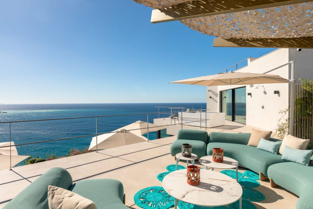 Master terrace of a villa for sale in Vista Alegre, Ibiza